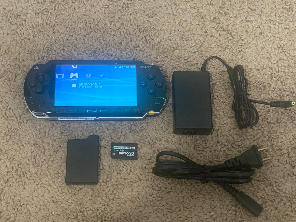 Sony PlayStation PSP 1000 2000 3000 w/Charger & Memory Card - SHIP IN 1-DAY