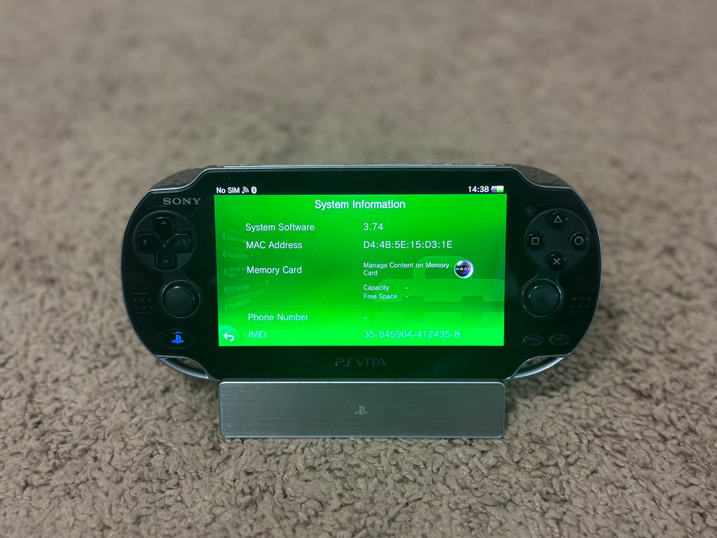 Sony PS Vita OLED PCH-1000/1100 Black Model WIFI with Charger - SHIP IN 1-DAY