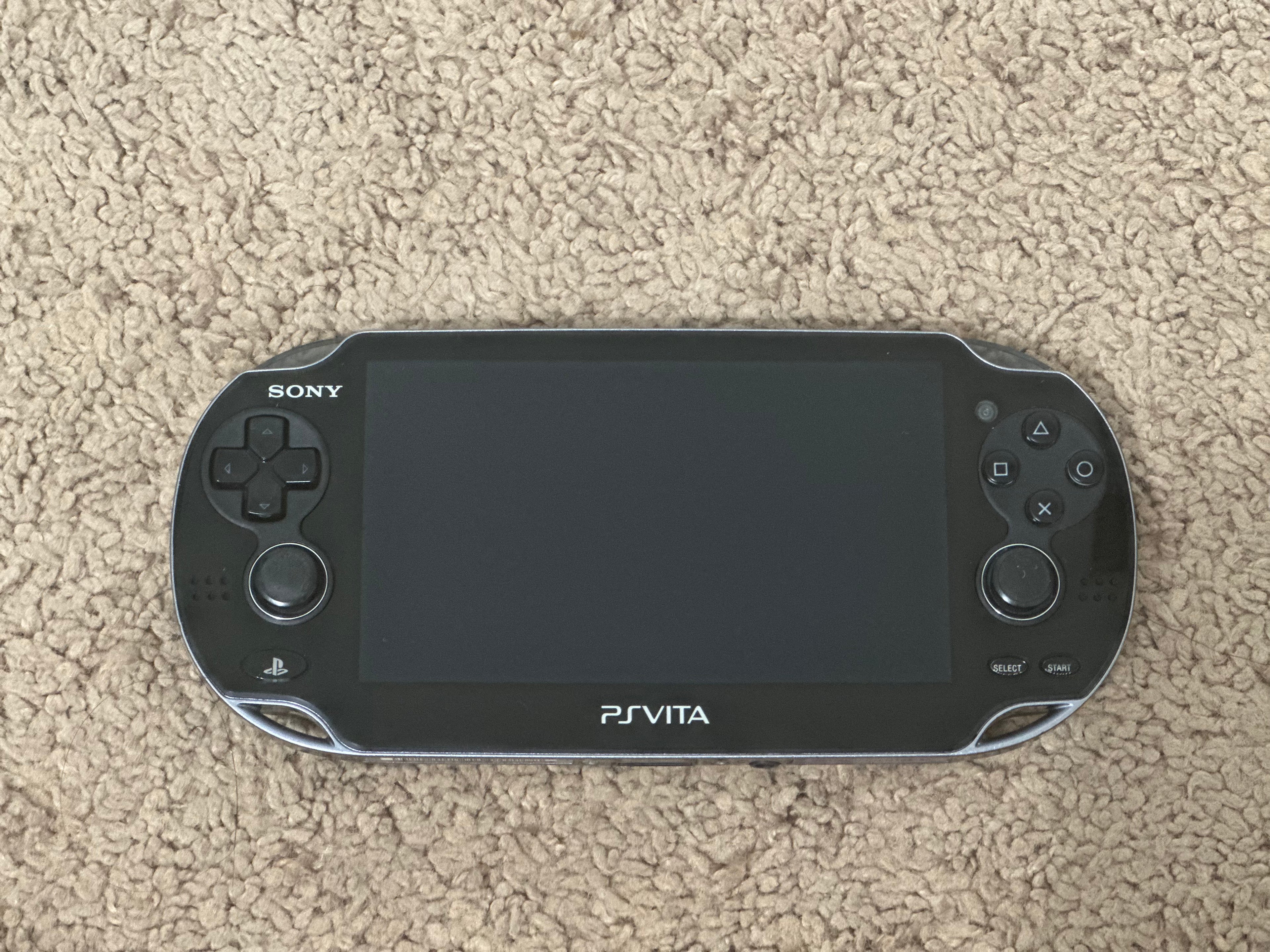 Sony PS Vita OLED PCH-1000/1100 Black Model WIFI with Charger - SHIP IN 1-DAY