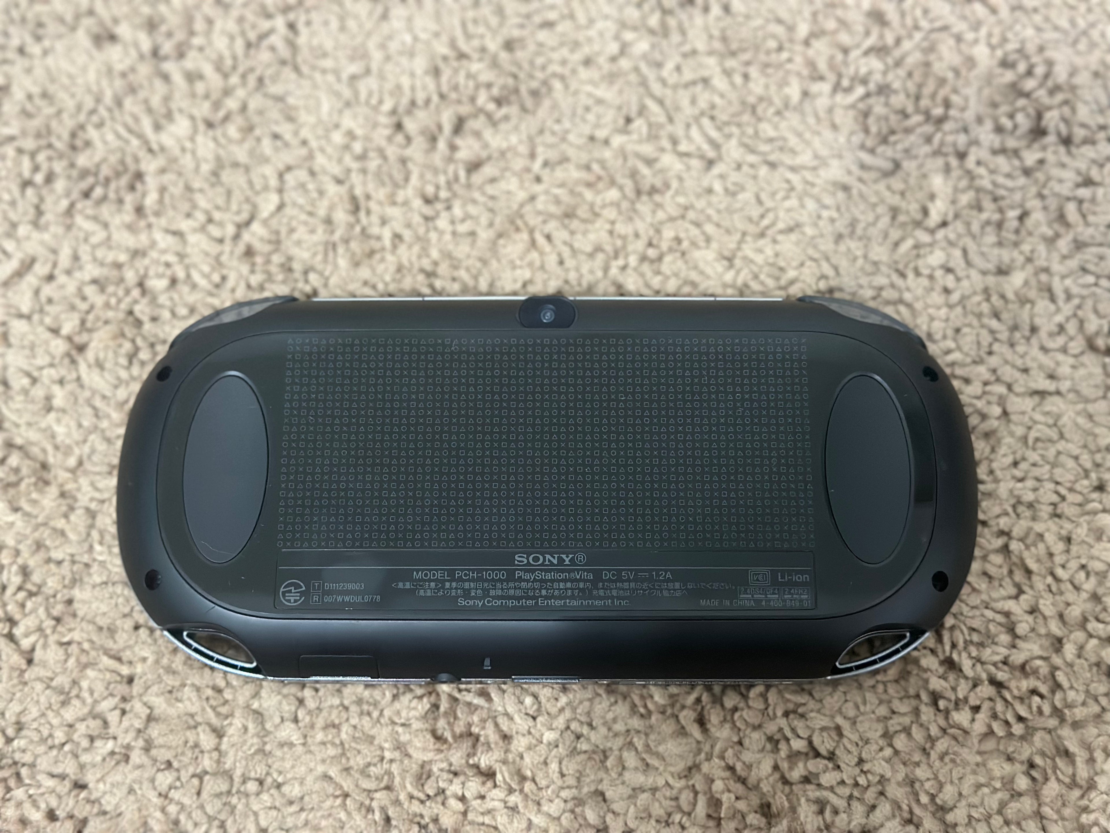 Sony PS Vita OLED PCH-1000/1100 Black Model WIFI with Charger - SHIP IN 1-DAY