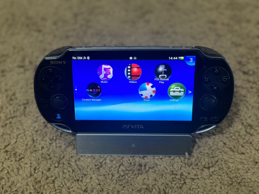 Sony PS Vita OLED PCH-1000/1100 Black Model WIFI with Charger - SHIP IN 1-DAY